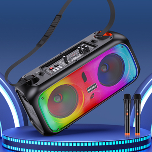 Altavoz Portátil KAKUSIGA 2x6.5 30W con Luz LED, Bluetooth, USB, Tarjeta SD KSC-1001 - Product Image 5