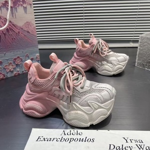Sneakers da Donna di Design all'Ingrosso, <span class=keywords><strong>Scarpe</strong></span> Retrò Stile Dad Shoes, Traspiranti in Mesh <span class=keywords><strong>con</strong></span> <span class=keywords><strong>Tacco</strong></span> <span class=keywords><strong>Alto</strong></span>, <span class=keywords><strong>Scarpe</strong></span> <span class=keywords><strong>Sportive</strong></span> Casual MOQ - Product Image 5