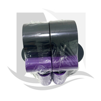 Rubans d'impression TTO en cire et résine de 33 mm et 55 mm de largeur, bord proche, pour produits de boulangerie, emballage flexible