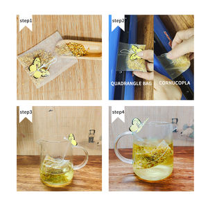 1000 pcs/पैक अनुकूल डिस्पोजेबल व्यक्तिगत कस्टम नायलॉन खाली चाय बैग आयोजक पैकेजिंग - Product Image 5