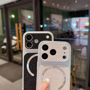 Funda Magnética Original con Purpurina para iPhone 17 16 15 Pro Max, con Protección de Cámara Electrochapada, Brillante y de Cuero - Product Image 6