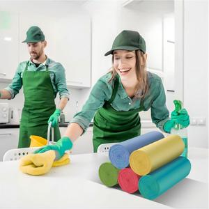 Huamaohengchun Disposable LDPE Small Trash Bags Bathroom Colorful <b>Mini</b> Garbage Bags (Fit 1.3-1.5Gal) Biodegradable 100 Count 6 - Product Image 4