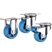 Roulettes pivotantes universelles en nylon chromé, diamètre 1 et 2 pouces, design diamant doré, haute capacité de charge 15-28, pour meubles