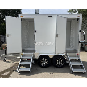 Cabines de douche portables de luxe 2025, toilettes mobiles extérieures, remorque de toilettes pour le camping - Product Image 5