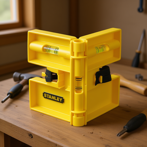 Niveau d'angle Stanley 90 degrés en plastique avec niveaux à bulle pour un alignement précis - Product Image 3