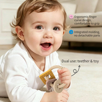 Jouet de dentition en silicone souple de qualité alimentaire, sans BPA, écologique, pour bébés - Soulagement des gencives molaires et des douleurs dentaires, boule de dentition pour poignet