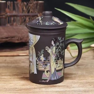 Nouvelle <span class=keywords><strong>tasse</strong></span> <span class=keywords><strong>à</strong></span> thé en argile violette Dragon Beauty faite <span class=keywords><strong>à</strong></span> la main <span class=keywords><strong>avec</strong></span> <span class=keywords><strong>couvercle</strong></span> <span class=keywords><strong>et</strong></span> <span class=keywords><strong>infuseur</strong></span>, <span class=keywords><strong>tasse</strong></span> <span class=keywords><strong>à</strong></span> eau en céramique - Product Image 3