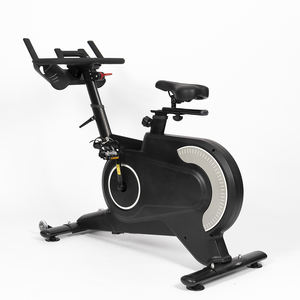 <span class=keywords><strong>Vélo</strong></span> d'exercice à cadre en acier à résistance magnétique avec écran d'ordinateur, volant d'inertie de 6 kg, siège et guidon réglables, utilisation à domicile - Product Image 1