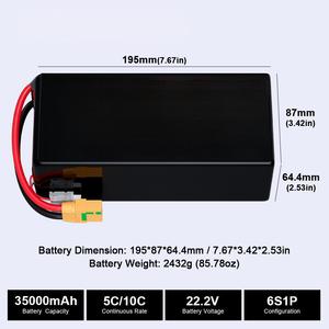 XFlight Semi Solid State <b>Battery</b> 6S/8S/12S/14S 12000/16000/23000/26000/29000/31000/35000mAh <b>Battery</b> for Agriculture <b>Drone</b> - Product Image 6