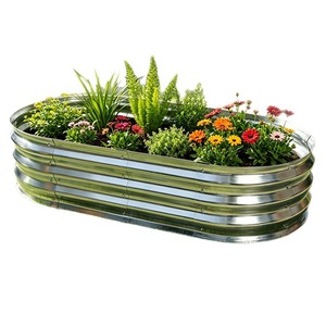 Fioriere Metalliche Mobili da Esterno per Giardini, Orti e Balconi, Vasi per Coltivazione di Verdure e <span class=keywords><strong>Fiori</strong></span> per Ville - Product Image 5