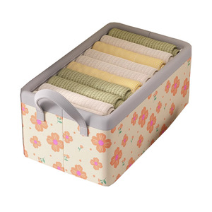 Caja de almacenamiento de ropa grande, cuadrada, plegable, de tela no tejida, apilable, organizadora para el hogar, armario, uso para bebés - Product Image 2