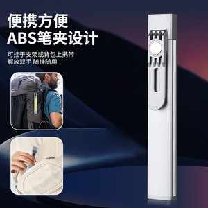 ไฟทำงานแบบ COB ชาร์จผ่าน USB ได้ ตัวเรือนอะลูมิเนียมอัลลอยด์ พกพาสะดวก พร้อมคลิปแม่เหล็กและเลเซอร์พอยเตอร์ สำหรับงานซ่อมแซมกลางแจ้ง - Product Image 4