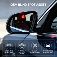 Système d'assistance aux angles morts OEM authentique JIECHENG pour Mercedes-Benz GLB W247 2020-2025 BSD Aide au changement de voie OE A0009055603