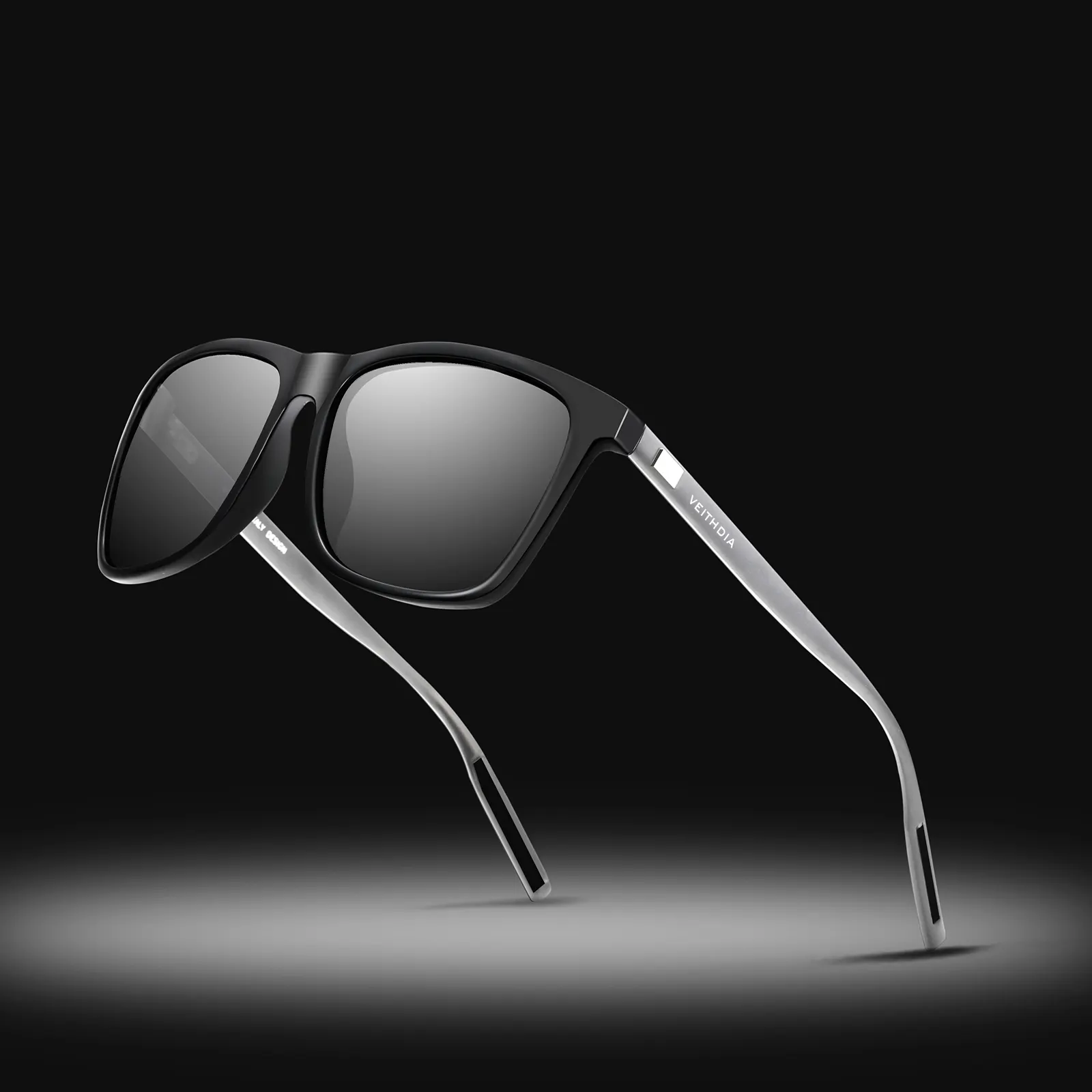 VEITHDIA 6108 sıcak satış moda güneş gözlüğü markalar gölge özel erkek polarize güneş gözlüğü kadınlar için 2023 modern