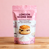 Emballage en plastique personnalisé pour biscuits, fruits, légumes, en-cas, scones, mélange de flocons d'avoine, biscuits, sachets debout, pochettes