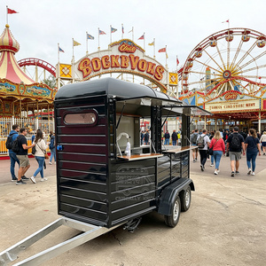 Modern Horse <b>Box</b> With Storage Prep Area For Mobile Dining And Pop Up Events Street Food Cart - Product Image 3