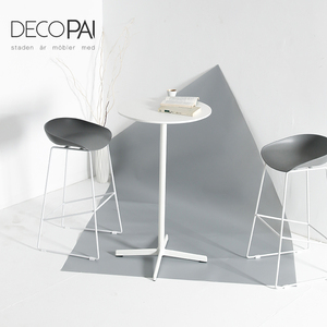 Nórdicos <span class=keywords><strong>alta</strong></span> Mesa de Bar Casa Redonda simple creativa mesa de bar puede ser encuentro silla para tienda de té de leche - Product Image 2