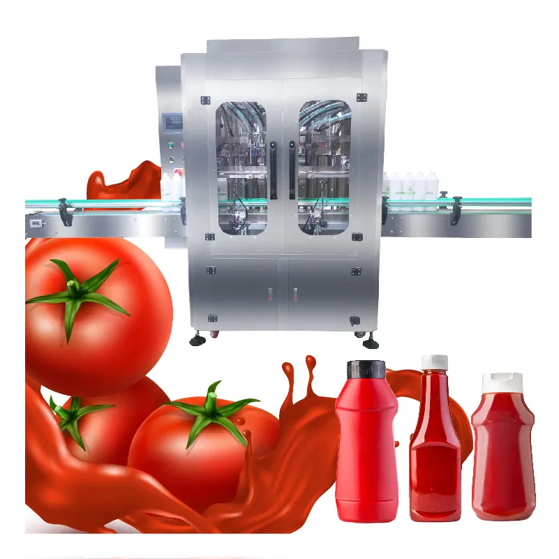 Ritopack Automatic Tomato Ketchup Jar/paste/sauce Bottle Filling Machine Production Pet Can Filling Machine