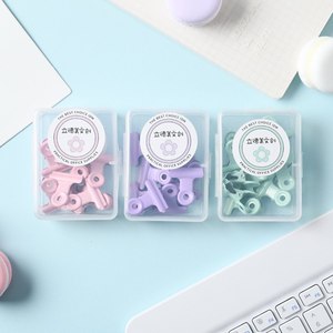 Macaron Chất Lượng Cao Kim Loại Văn Phòng Nguồn Cung Cấp Đầy Màu Sắc Của Nhãn Hiệu Plier <span class=keywords><strong>Stapler</strong></span> Và Giấy Clip Đặt Trong Đóng Hộp Bộ - Product Image 3