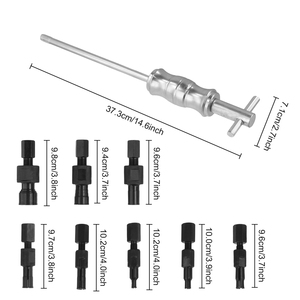 Podofo 9PCS Blind Inner Internal Bearing Puller Slide Hammer Set Inner Bearing Race and Seal Extractor Kit Wheel Hub 8-32mm <b>Tool</b> - Product Image 5