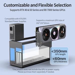 แท่นวางการ์ดจอภายนอก Peladn รุ่นใหม่ Thunderbolt 3 GPU Docking Station ช่องเสียบ Pciex16 สำหรับแล็ปท็อป - Product Image 5