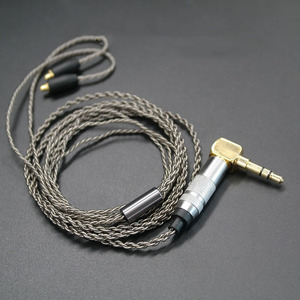 Cable de repuesto para auriculares Mmcx, Cable de Audio trenzado gris ahumado para Se215 Se315 Se425 Se535 Se846 Ue900 - Product Image 2