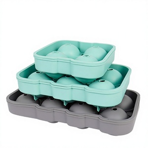 2024 Hot Sale Silicone Square Ice Cube Tray Freezer Proof Easy to Release Whiskey Milk Tea Coffee Ice Cubes Mold - Product Image 1