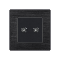 Prise murale en aluminium chinoise, double adaptateur RJ1/RJ45 pour téléphone et prise de données réseau informatique