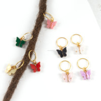 Offre Spéciale : Perles Papillon Tendance pour Cheveux, Accessoires de Coiffure pour Tresses et Locs, Bijoux pour Dreadlocks, Manchettes et Breloques