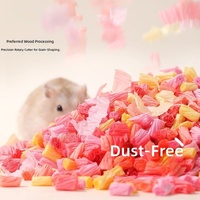 Litière pour hamster en granulés de papier irisé, absorbante, anti-odeur, faible teneur en poussière, décoration de cage, 4 couleurs, vente en gros