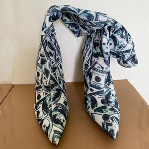 Side Zipper Big Size 47 Women Short <b>Boots</b> Stiletto Art Prints Color <b>Boots</b> High Heels Stretchy Shoes for Women - Product Image 2