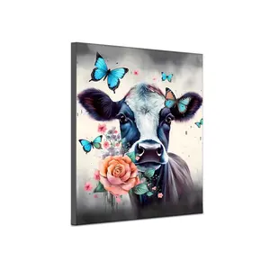 Custom Print Canvas Painting Cow Abstract Paintings modern art Canvas Painting For home decor