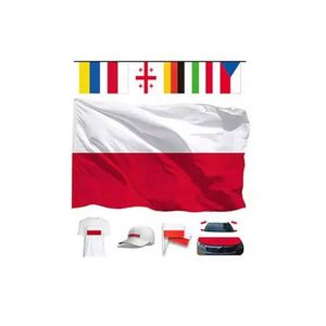Custom Logo Soccer Fans Kit Matching T-shirts Cape Hats Banner <b>Flags</b> Polyester for Football Events - Product Image 1