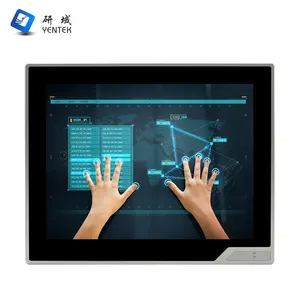YENTEK tablet pc, layar sentuh PC Industri tahan air intel J1900 J4125 J6412 Win10/Linux VGA HD 6 COM VESA