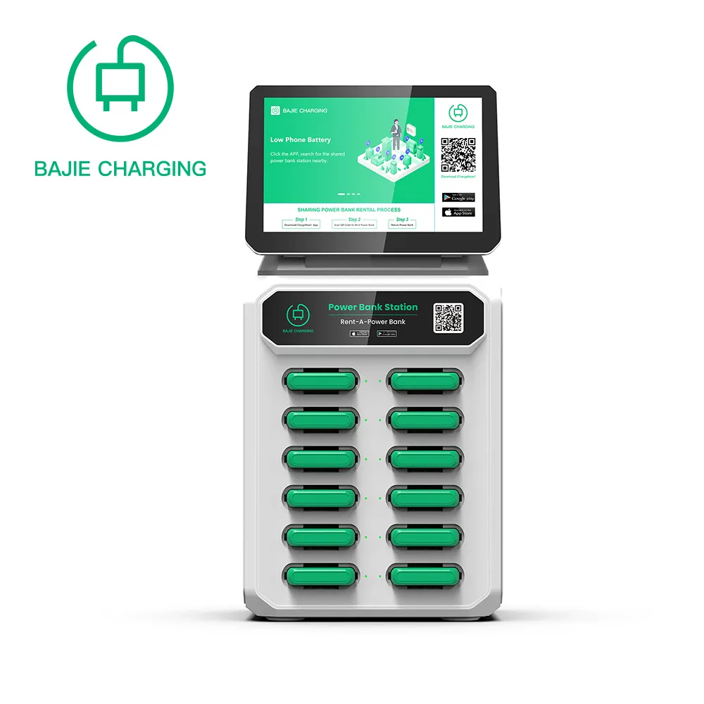 Wifi share rent portable rental power banks rental station charger sharing power bank shared powerbank phone pos system kiosk