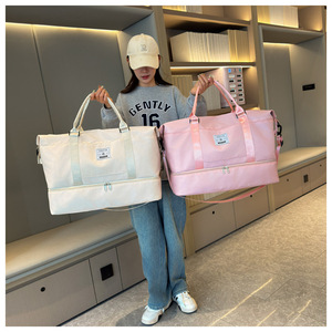 Sac de voyage personnalisé avec logo IDEA GIFT, sac de sport Oxford imperméable pour femmes, grande capacité, sac de week-end avec logo - Product Image 6