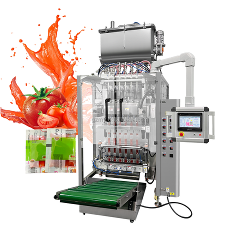 Automatic Food Packaging Machine for Honey Shrimp Potato Paste Ketchup Shampoo Sachets for Food Industries