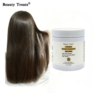 Crema Reparadora Capilar Orgánica Beauty Treats <span class=keywords><strong>de</strong></span> 500 ml con Colágeno, Biotina, <span class=keywords><strong>Aceite</strong></span> <span class=keywords><strong>de</strong></span> Argán y Queratina, Nutritiva e Hidratante para Cabello Dañado - Product Image 2