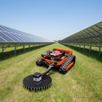 Tondeuse à gazon intelligente multifonctionnelle tout-terrain à commande à distance, à essence et électrique, pour le désherbage agricole
