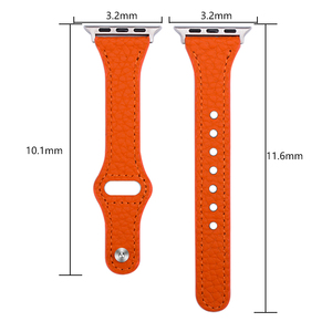 Accesorios de <span class=keywords><strong>correa</strong></span> de <span class=keywords><strong>reloj</strong></span> de cuero Lychee genuino, piezas de repuesto ajustadas, <span class=keywords><strong>correa</strong></span> de <span class=keywords><strong>reloj</strong></span> de alta calidad para <span class=keywords><strong>iPhone</strong></span> Ultra Series - Product Image 3