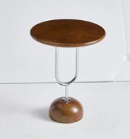 Table basse artisanale durable et moderne pour salon, en bois massif et métal, design simple, petite taille