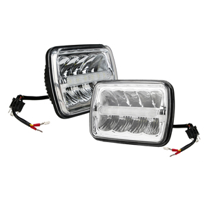 ไฟหน้า LED สี่เหลี่ยมคุณภาพสูงขนาด 5 * 7 นิ้ว 35 วัตต์พร้อมไฟสูง / ต่ําและไฟจอดรถสําหรับเครื่องจักรกลการเกษตร - Product Image 4