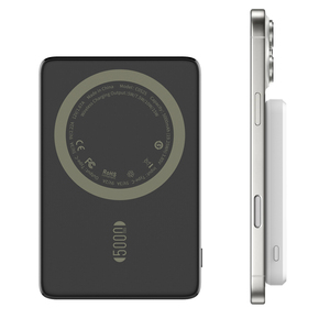 ポータブル5000mAhミニパワーバンク20W急速充電PD3.0/QC4+磁気ワイヤレス充電器Type-C入力リチウムポリマー電池 - Product Image 3