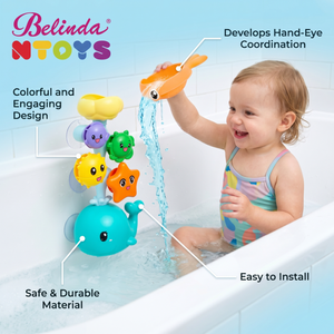Ensemble <span class=keywords><strong>de</strong></span> jouets <span class=keywords><strong>de</strong></span> <span class=keywords><strong>bain</strong></span> pour bébé Belinda Whale, jouets <span class=keywords><strong>de</strong></span> <span class=keywords><strong>bain</strong></span> à engrenages rotatifs, jouets <span class=keywords><strong>de</strong></span> <span class=keywords><strong>bain</strong></span> amusants et éducatifs pour enfants, cadeaux - Product Image 2