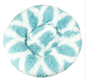 Cama cueva para mascotas para aliviar el estrés-Diseño de felpa y Cueva de 4CM, base antideslizante lavable - Product Image 6