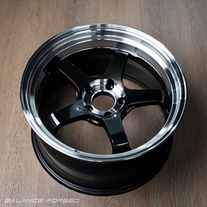 Jantes de voiture ADVAN Racing personnalisées, forgées, monobloc, couleur noire, 5 branches, en alliage, pour Rays Golf Toyota <span class=keywords><strong>Aygo</strong></span> Skoda Octavia - Product Image 4