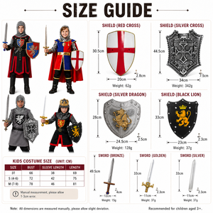 Disponible en Varios Estilos, Disfraz de Guerrero Romano para Niños, Conjunto de Disfraz de <span class=keywords><strong>Gladiador</strong></span> Medieval para Niños, Disfraz de Caballero para Halloween, Cosplay, LARP, TV y Cine - Product Image 6