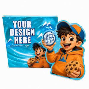 Digital Printing Custom <strong>Cookie</strong> 3.5g Die <strong>Cut</strong> Irregular Shape Childproof Candy Mylar Bags with Display Paper Boxes - Product Image 1