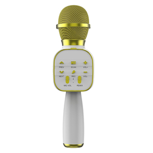 智能手机无线卡拉ok专业麦克风扬声器手持演播室麦克风 - Product Image 1