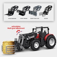 No.6640 Vente Chaude RC Tracteur Agricole 1:24 2.4G 6CH Mini Télécommande avec Lumière et Chargeur pour Enfants